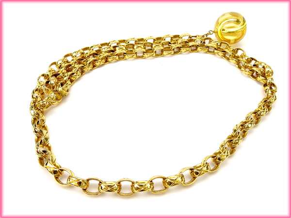 シャネル ベルト チェーンベルト ヴィンテージ ココマーク ゴールド Chanel 中古 T109の通販はau Pay マーケット ブランドデポ