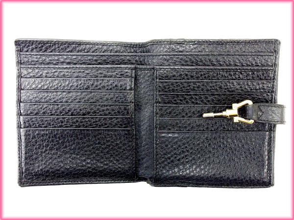 グッチ Wホック財布 ジャッキー金具 中古 グッチ Wホック財布 ジャッキー金具 中古