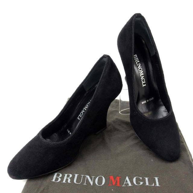 ブルーノマリ パンプス #34 1 2 ブラック BRUNOMAGLI レディース 良品 オシャレ T13620 中古の通販は