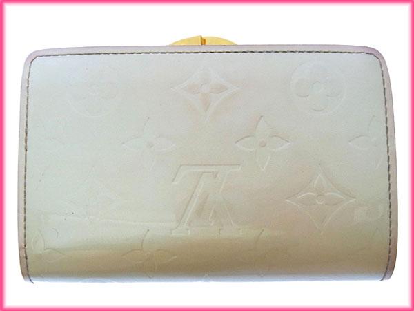 ルイヴィトン がま口財布 二つ折り ポルトモネビエヴィエノワ ヴェルニ  