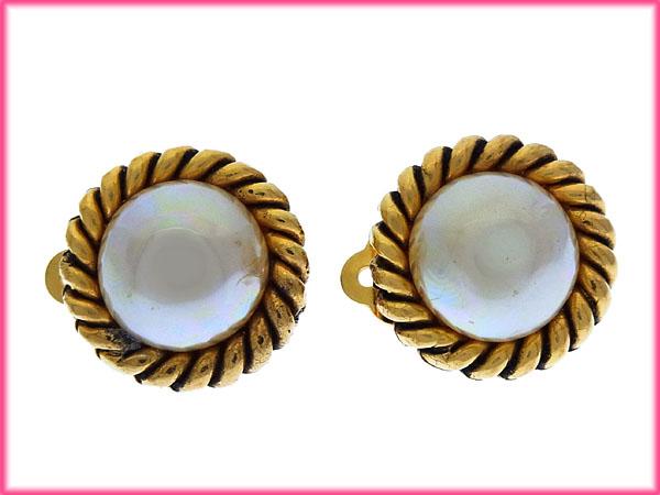 シャネル イヤリング アクセサリー ヴィンテージ パール付き 中古の  