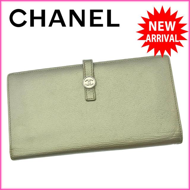 シャネル 長財布 Wホック 二つ折り ココボタン 中古の通販は