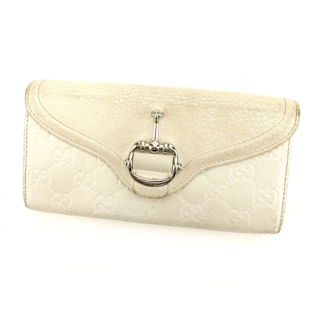 グッチ 長財布 L字ファスナー 二つ折り ホースビット付き グッチシマ 中古の通販は 15,316円