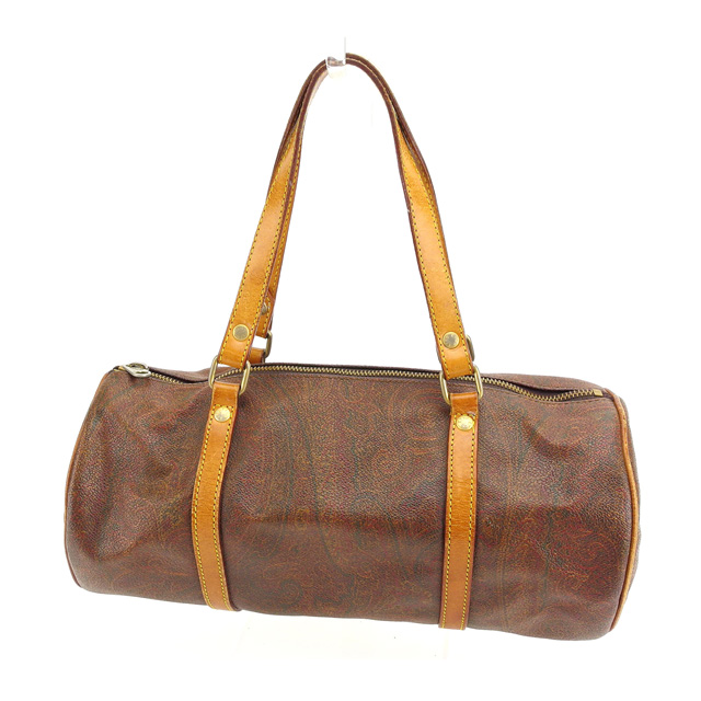 エトロ ETRO ハンドバッグ バッグ バック 筒型バッグ レディース ペイズリー 【中古】 G770|au PAY マーケット
