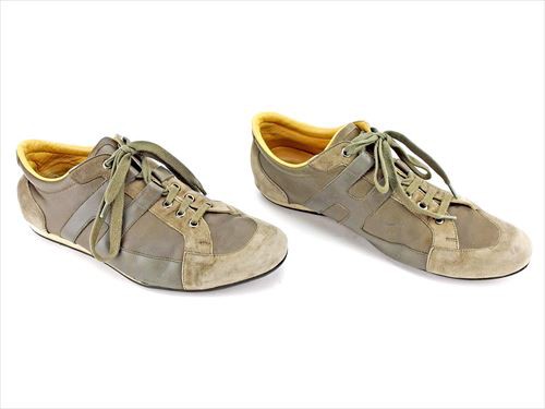 エルメス スニーカー シューズ 靴 ♯41 ローカット Hマーク 中古