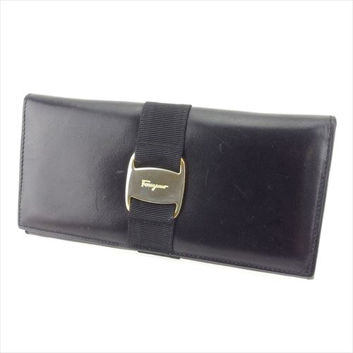 サルヴァトーレ フェラガモ 長財布 ファスナー付き 財布 ヴァラ 中古の通販は
