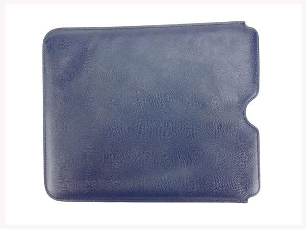 Prada プラダ　iPad ケース Prada Black Saffiano Leather and Crystals iPad Case