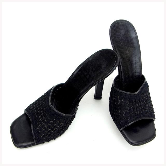 ヴェルサーチ サンダル ＃35 ハラコ 中古の通販は