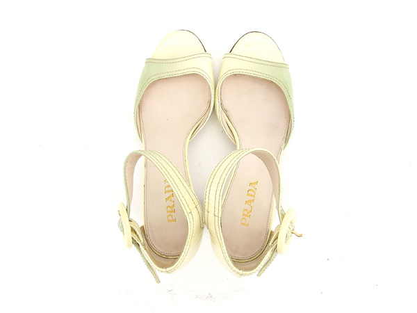 PRADA サンダル　36ハーフ プラダ サンダル シューズ 靴 ♯36ハーフ アンクルストラップ