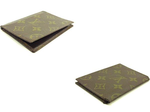 中古】LOUIS VUITTON 聞き分け ポルト2 カルト ヴェルティカル パスケース モノグラム M60533