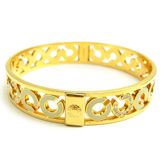 コーチ バングル アクセサリー ラインストーン付き オブアート 中古の通販は