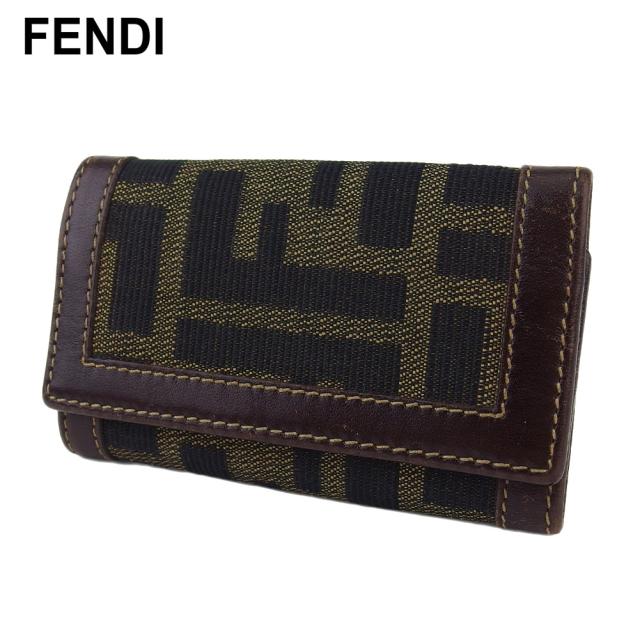 フェンディ　FENDI　ズッカ 6連キーケース 楽天市場】FENDI フェンディ ズッカ柄 6連キーケース レザー
