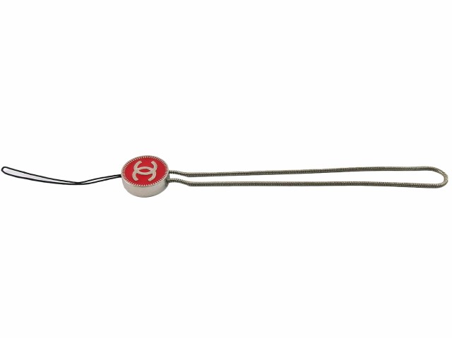CHANEL シャネル ロゴ ネック ストラップ キーホルダー ユニ