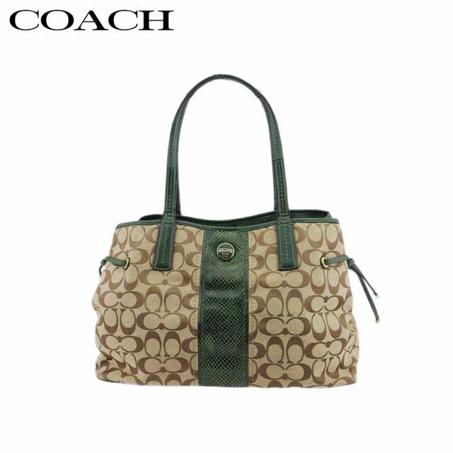 コーチ トートバッグ トート ショルダー バッグ レディース F24882 シグネチャー COACH 中古