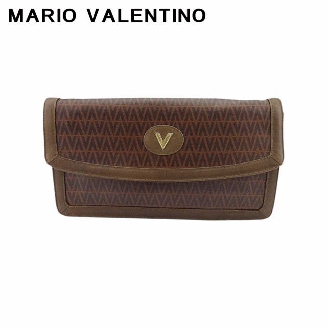 マリオ ヴァレンティノ クラッチバッグ セカンド バッグ レディース メンズ Vマーク MARIO VALENTINO 中古