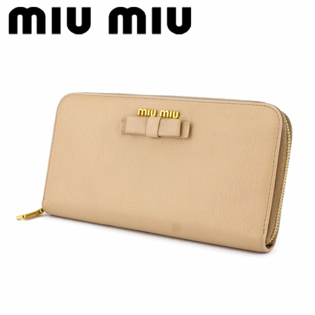 MIUMIU 長財布 リボン