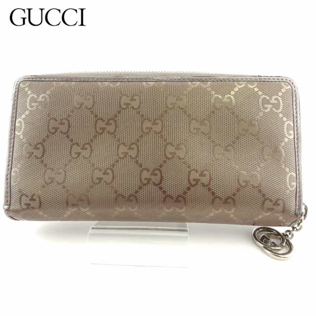 ファッション ①GUCCI グッチ ラウンドファスナー GGインプリメ 長財布