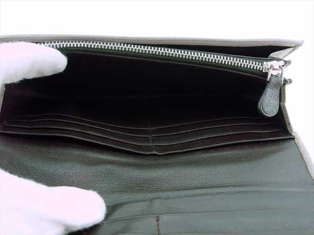ロエベ 長財布 ファスナー付き 財布 アナグラム レディース 中古
