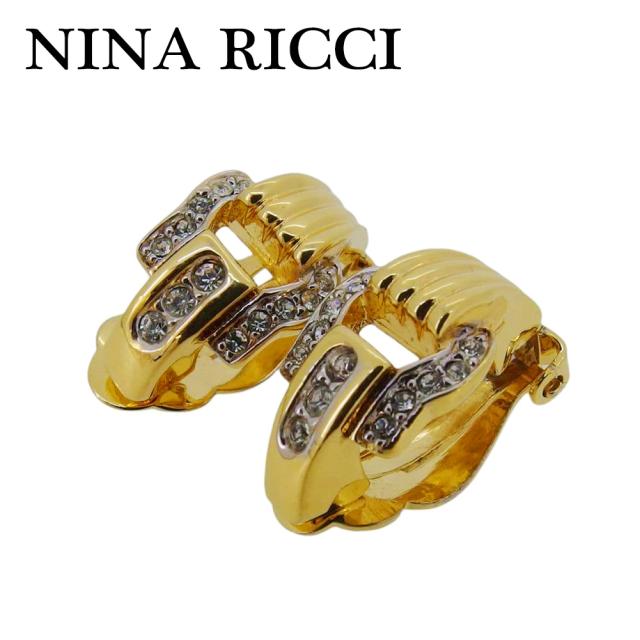 ニナ リッチ イヤリング アクセサリー ラインストーン レディース 中古  