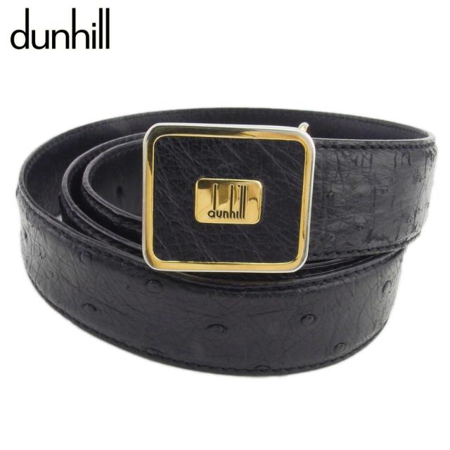 ダンヒル ダンヒル トップ式バックル メンズ ロゴプレート オーストリッチ dunhill 中古の通販は