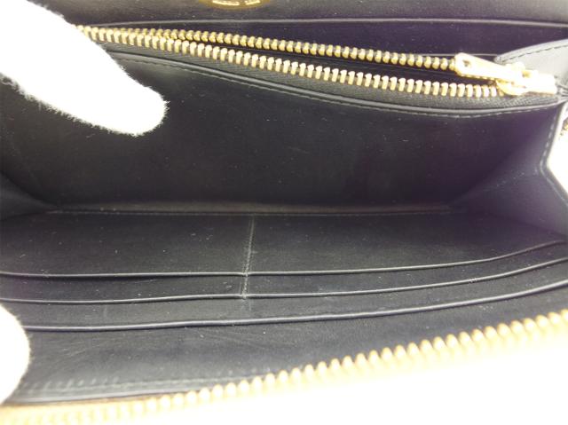 ロエベ　アナグラム　レザー　ラウンドファスナー　長財布　ブラック　タッセル LOEWE - ロエベ 長財布 リネン アナグラム ロゴ型押し ラウンド