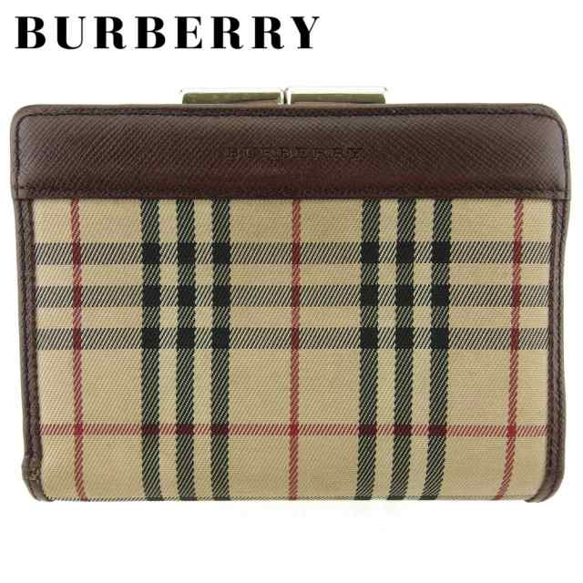 BURBERRY 二つ折りがま口財布