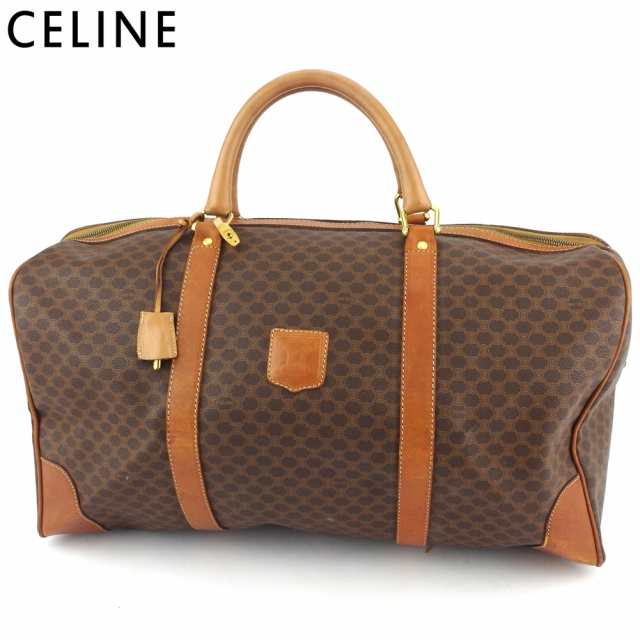 セリーヌ ボストンバッグ トラベルバッグ 旅行用バッグ レディース メンズ マカダム ブラウン ベージュ ゴールド Celine 中古 Tの通販はau Pay マーケット ブランドデポ