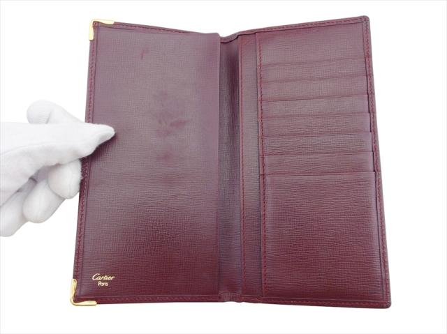 カルティエ 長札入れ 札入れ レディース メンズ マストライン Cartier 中古