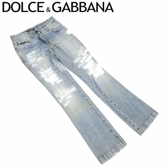 ドルチェ ガッバーナ ジーンズ ブーツカット パンツ レディース 36サイズ ドルガバ クラッシュ ダメージデニム Dolce Gabbana 中古の通販はau Pay マーケット ブランドデポtokyo