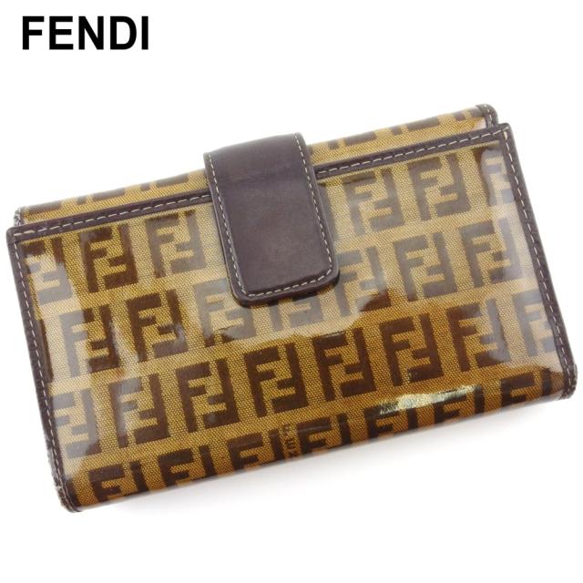 フェンディ FENDI フェンディ 折り財布 ズッキーノ 総柄 FF柄 フェンディ FENDI フェンディ 折り財布 ズッキーノ 総柄 FF柄