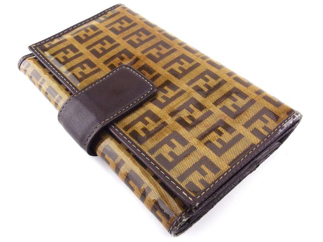 フェンディ FENDI 三つ折り ミニ財布 ズッキーノ（フェンディ 三つ折り 