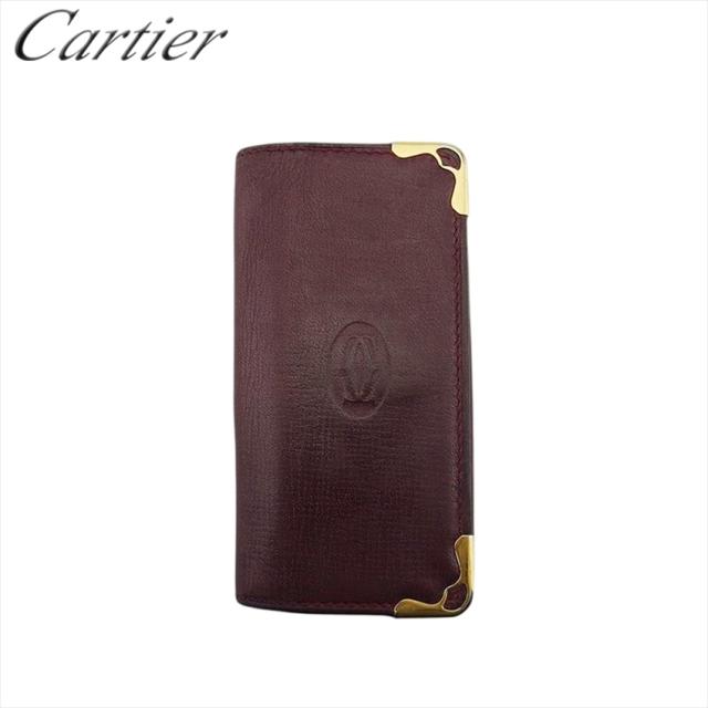 ★未使用★【Cartier】カルティエ マストライン 4連 キーケース レザー Cartier - Cartier カルティエ 4連 マストライン キーケース