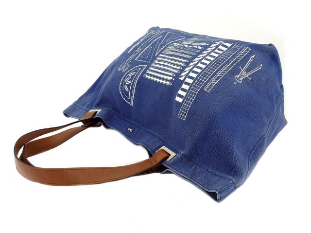 アニヤハインドマーチ トートバッグ ハンドバッグ レディース メンズ ブルー ブラウン Anya Hindmarch 中古 I580の通販はau Pay マーケット ブランドデポ