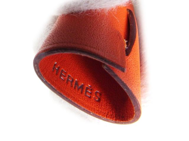 エルメス ミニ クロシェット バッグチャーム レザー レッド HERMES エルメス バッグチャーム キーホルダー ミニクロシェット