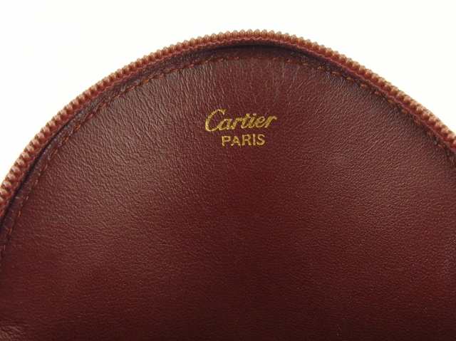 ■新品■未使用■ Cartier カルティエ レザー コインケース 小銭入れ メンズ レディース ダークブラウン系 AL0406