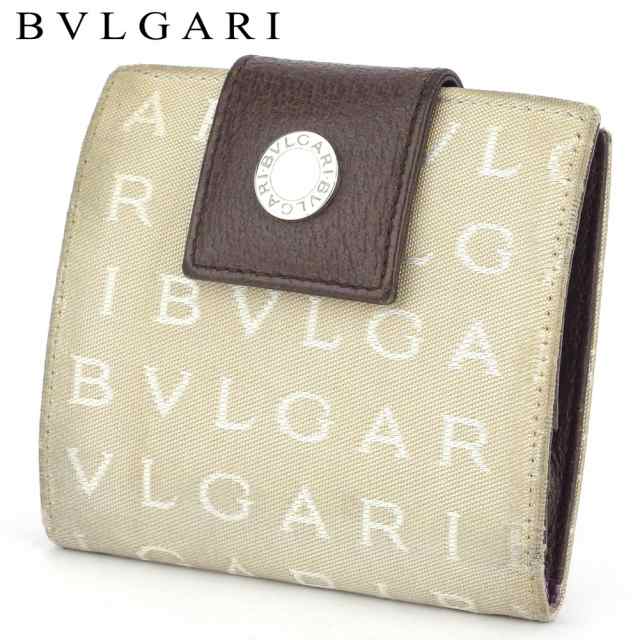 ✨ほぼ未使用✨BVLGARI がま口　ミニ財布　ドッピオトンド　ロゴマニア　希少