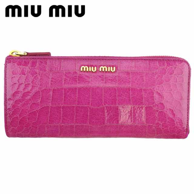 に初値下げ！ miu miu ミュウミュウ 長財布 L字ファスナー 財布