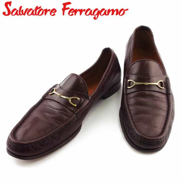 サルヴァトーレ フェラガモ ローファー シューズ 靴 メンズ 8ハーフd ゴールドビット ブラウン ゴールド レザー Salvatore Ferragamo の通販はau Pay マーケット ブランドデポ