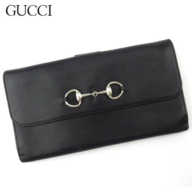 GUCCI グッチ Wホック 長財布 ホースビット ブラック 希少品 人気商品 GUCCI グッチ Wホック 長財布 ホースビット