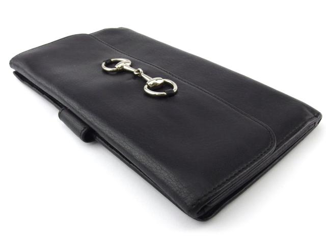 GUCCI グッチ Wホック 長財布 ホースビット ブラック 希少品 人気商品 GUCCI グッチ Wホック 長財布 ホースビット