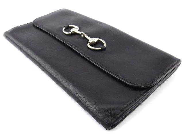 GUCCI グッチ Wホック 長財布 ホースビット ブラック 希少品 人気商品 GUCCI グッチ Wホック 長財布 ホースビット