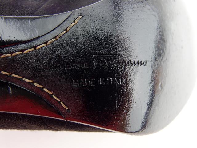 極美品】Salvatore Ferragamo フェラガモ アンクルブーツ5C 極美品】Salvatore Ferragamo フェラガモ アンクルブーツ5C