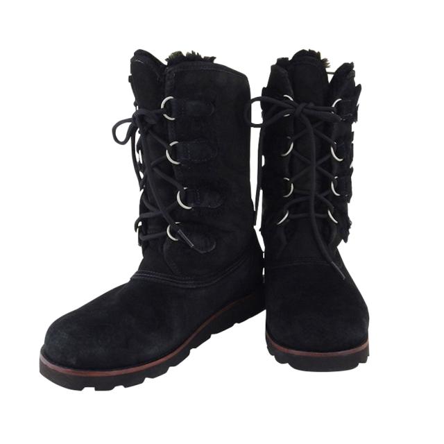 アグ ブーツ ミドルブーツ シューズ 靴 ♯25 レースアップ ムートン ROMMY レディース 中古の通販は 15,880円