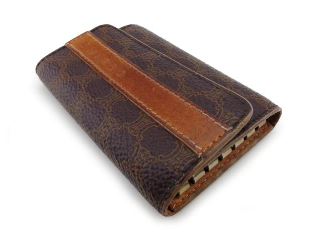 CELINE セリーヌ マカダム柄 6連 キーケース 美品】【箱付き】セリーヌ  