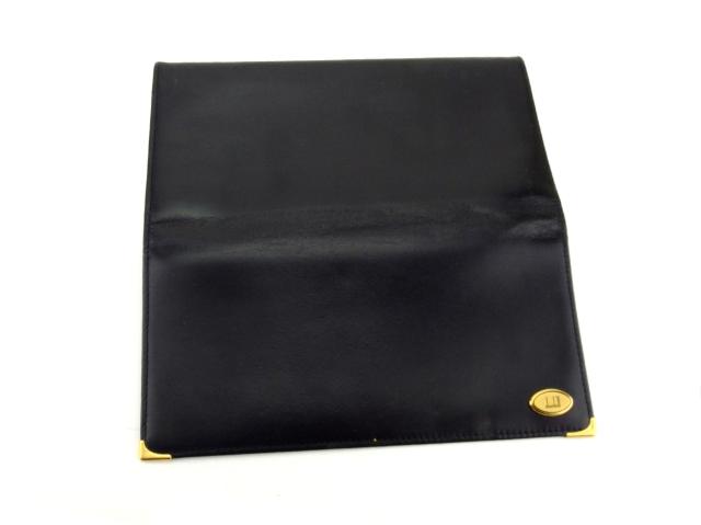 Touten Zaiko ファスナー付き ブラック Dunhill 長財布 中古 財布 ゴールド T731 メンズ財布 Icaorihuela Com