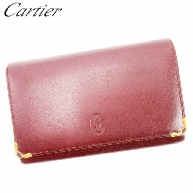 カルティエ 二つ折り 財布 L字ファスナー マストライン 中古の通販は