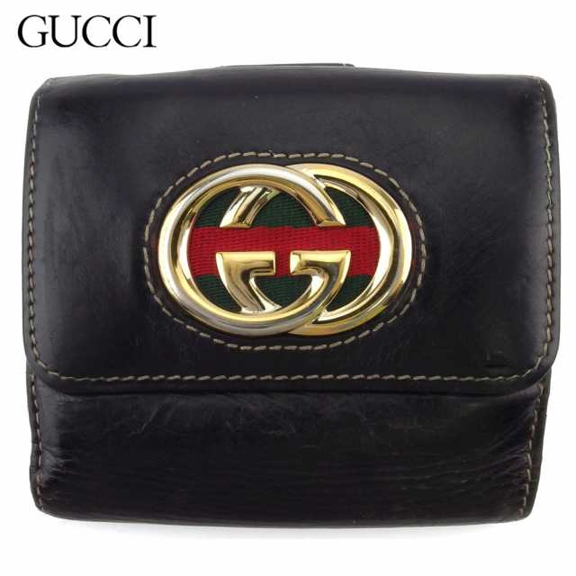 グッチ Wホック 財布 二つ折り ミニ財布 レディース メンズ インターロッキングg ダブルg Gucci 中古の通販はau Pay マーケット ブランドデポ