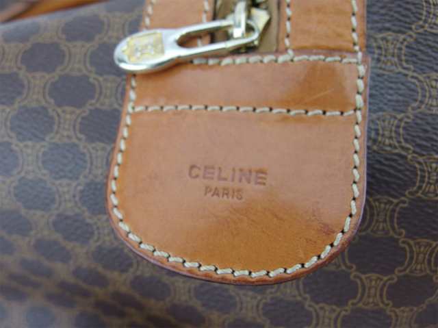 セリーヌ マカダム ボストンバッグ トラベルバッグ 旅行用バッグ PVC レディース CELINE 【1-0113952】