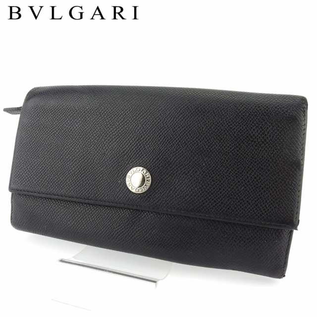 ブルガリ 長財布 ファスナー付き 財布 メンズ ロゴボタン ブラック シルバー Bvlgari 中古 Tの通販はau Pay マーケット ブランドデポ