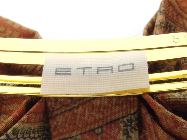 【関税込・国内発送】ETRO ペイズリーバレッタ ヘアアクセサリー エトロ バレッタ ヘアアクセサリー リボン ペイズリー 中古の